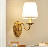 modern simple corridor wall lamp all copper american wall lamp bedroom bedside lamp european lamp