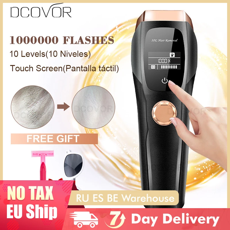 

1000000 Flashes Laser Epilator Touch Screen 7-15J Energy10 Levels Photoepilator IPL Hair Removal Epilator depiladora Dropship