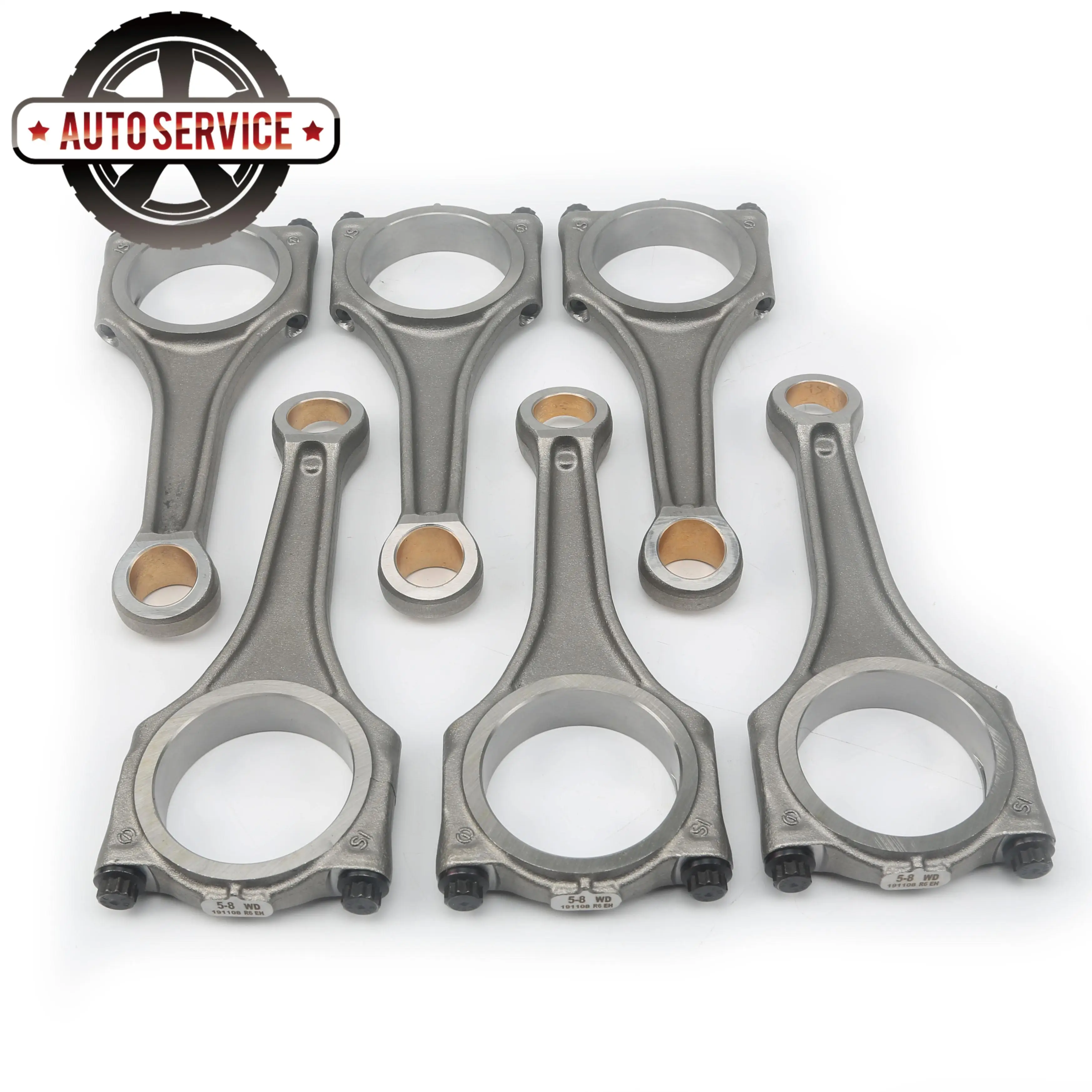 Фото 6 шт., гибридные шатуны 22 мм 06E198401D для Audi A4 B8 A5 A6 A7 A8 S4 S5 Q5 Q7 SQ5 VW Touareg 3,0 TSI №1