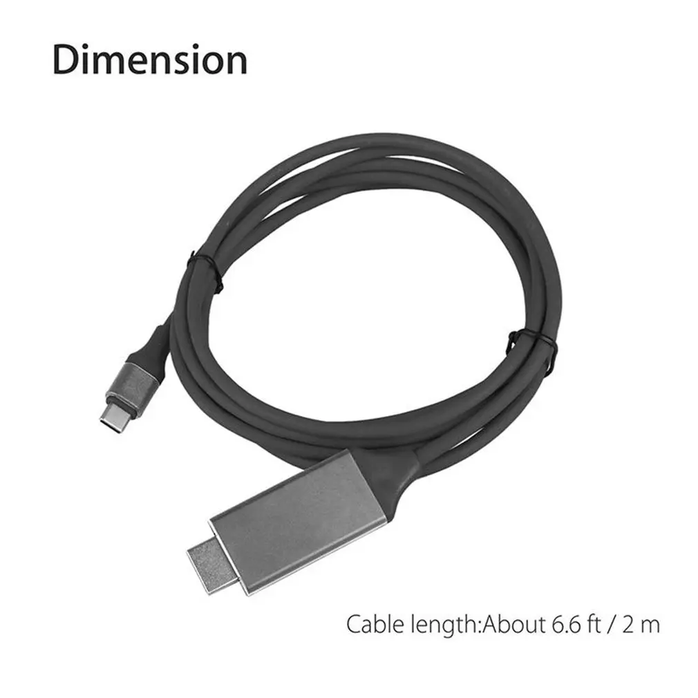 

Type-C USB-C naar HDMI-compatible HDTV 4K Kabel Type-C male naar HDMI-compatible male Adapter for samsung Galaxy Plus Type-C