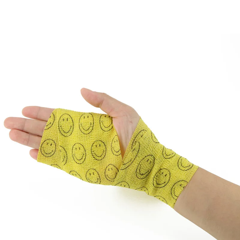 

4 Pieces Sports Safety Bandage Self Adhesive Breathable Elastoplast Bandage Athletic Tape Muscle Pain Relief Trauma Medical