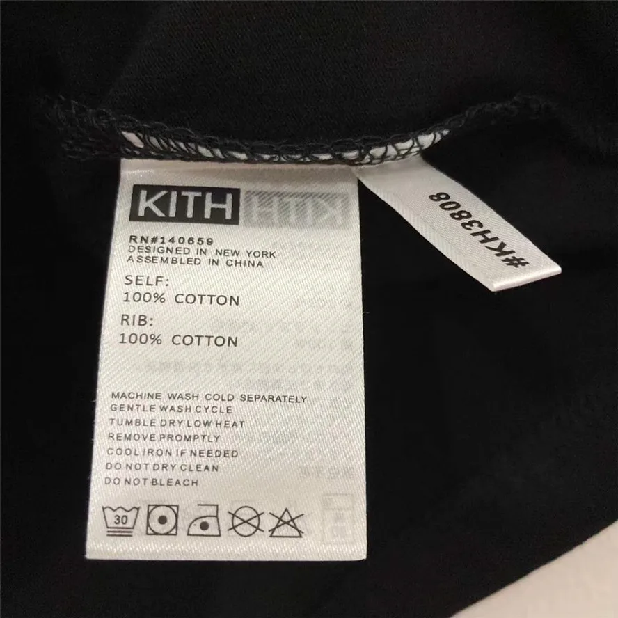 

2021 KITH Basketball T-shirt Men Women Black Vintage Looney Rabbit Duck Logo Print KITH Short Sleeve 1:1 Tops Tee