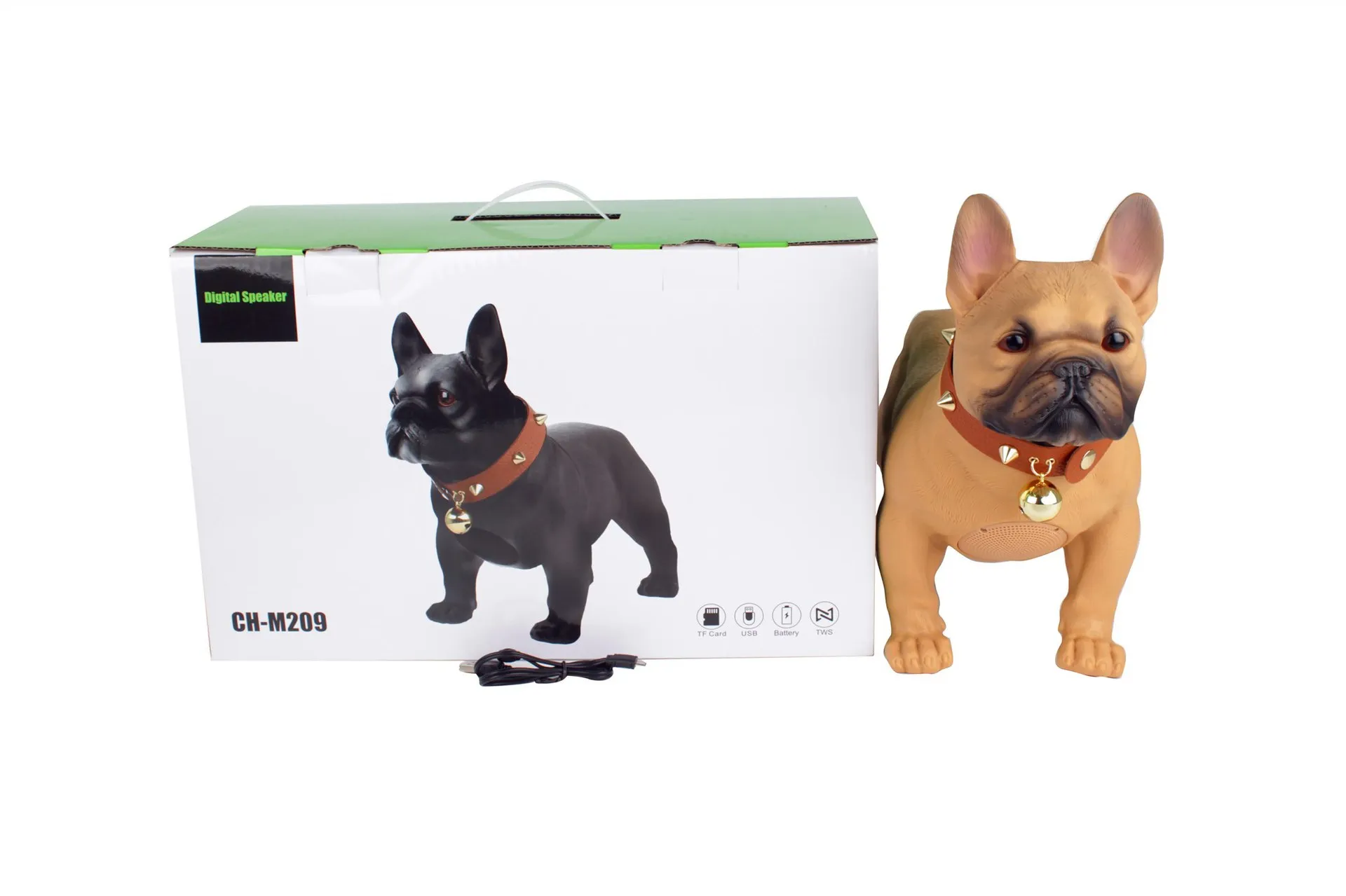M209 бульдог полный корпус собака Bluetooth динамик мультфильм FM колонки для машины