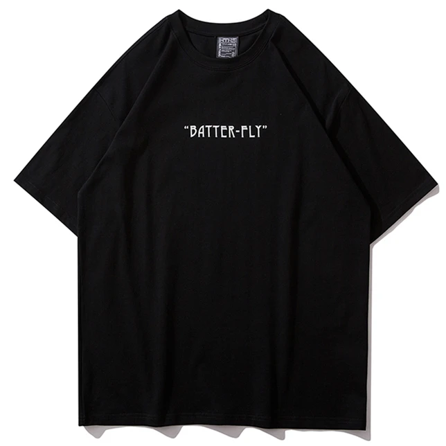 Мужская футболка с цветными бабочками в стиле ретро уличная одежда Харадзюку