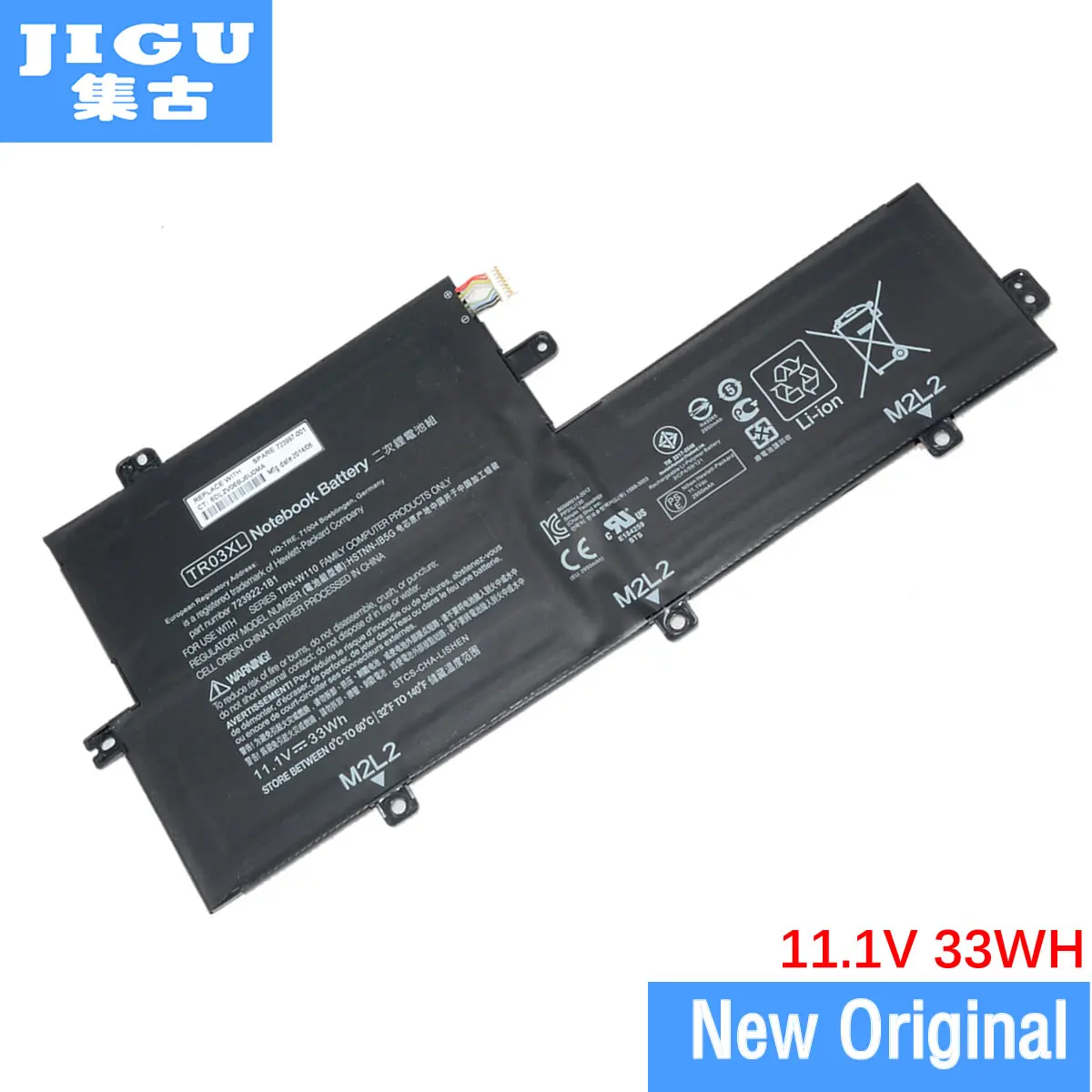 

JIGU 11.1V 33WH New Genuine Battery TR03XL For HP Split X2 13 Series HSTNN-DB5G HSTNN-IB5G TPN-W110 723922-2B1 723922-171