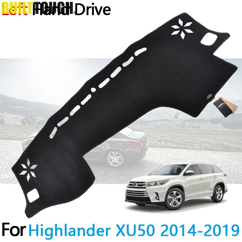 

Car Dashboard Cover Dash Mat Sun Shade Dash Board Pad Carpet LHD For Toyota Kluger Highlander XU50 2014 2015 2016 2017 2018 2019