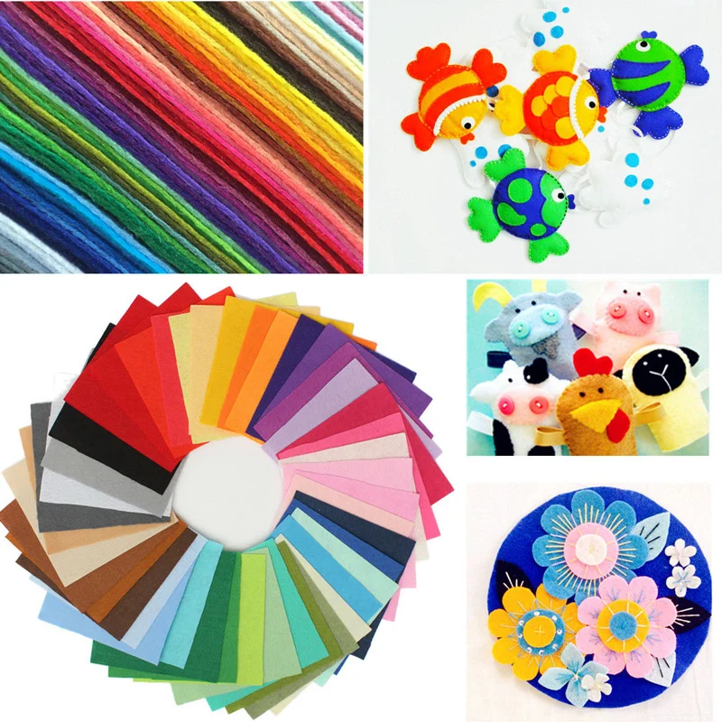 Лоскутная войлочная ткань Полиэстеровая для рукоделия сделай сам фетровый лист