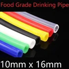 10x16 силиконовая трубка гибкий резиновый шланг ID 10 мм OD 16 мм толщина 3 мм пищевой мягкий молочный Пивной Напиток труба Водопровод