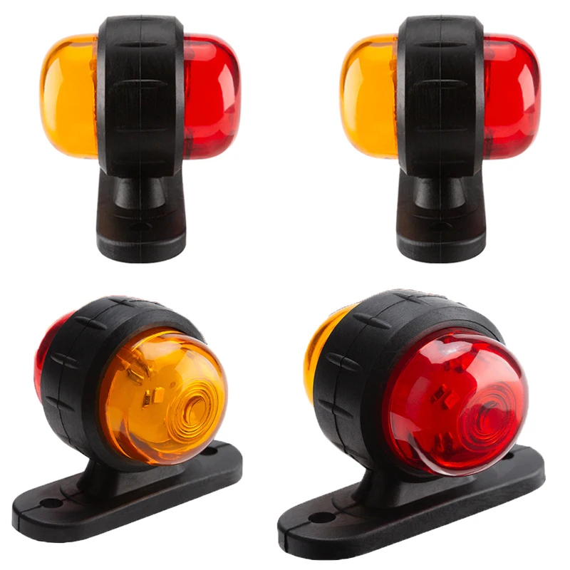 

Автоматический стоп-сигнал 12 В 24 В, 4 шт., запасные части, Универсальный красный сигнал поворота для прицепа, грузовика