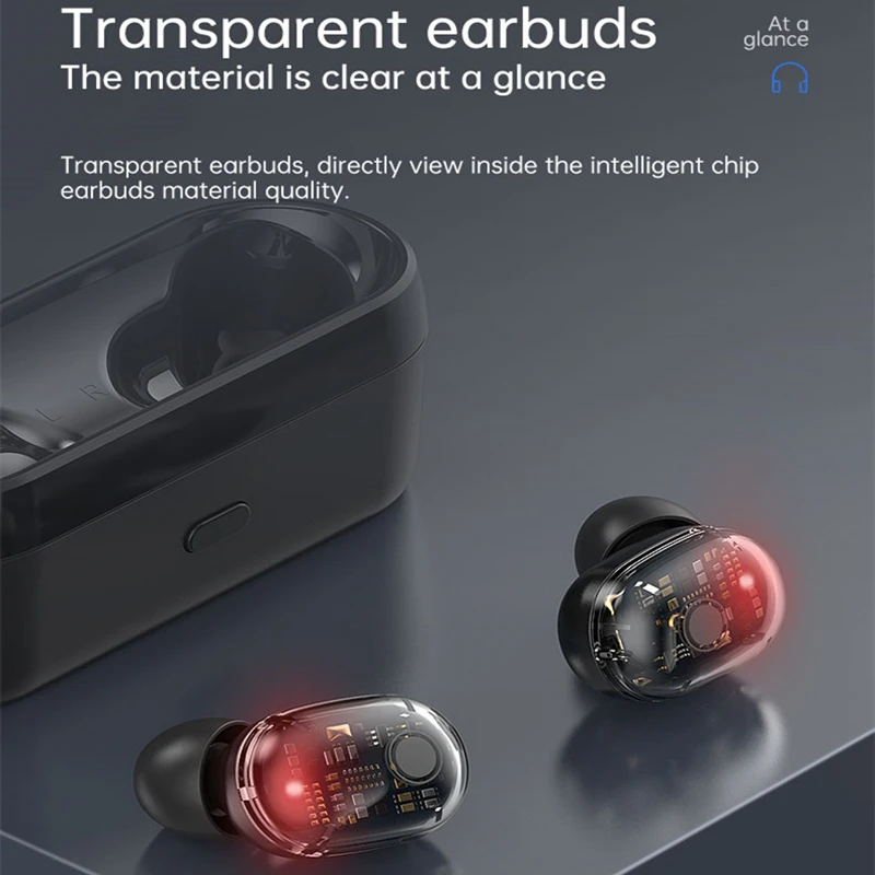 TWS Беспроводная bluetooth-гарнитура с сенсорным управлением мини беспроводные