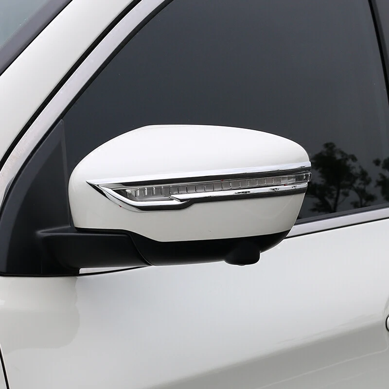 

For Nissan Pathfinder 2019 ABS Chrome Car Rearview mirror decoration strip Cover Trim Sticker car accessories styling 2pcs