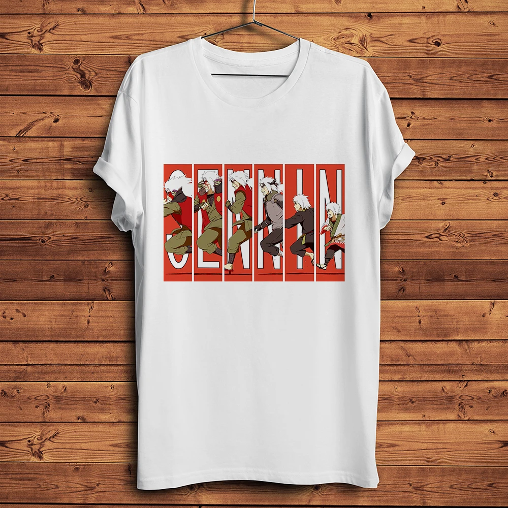 

Growth of Gama Sennin Jiraiya funny anime tshirt men new white short sleeve homme casual t shirt unisex manga streetwear