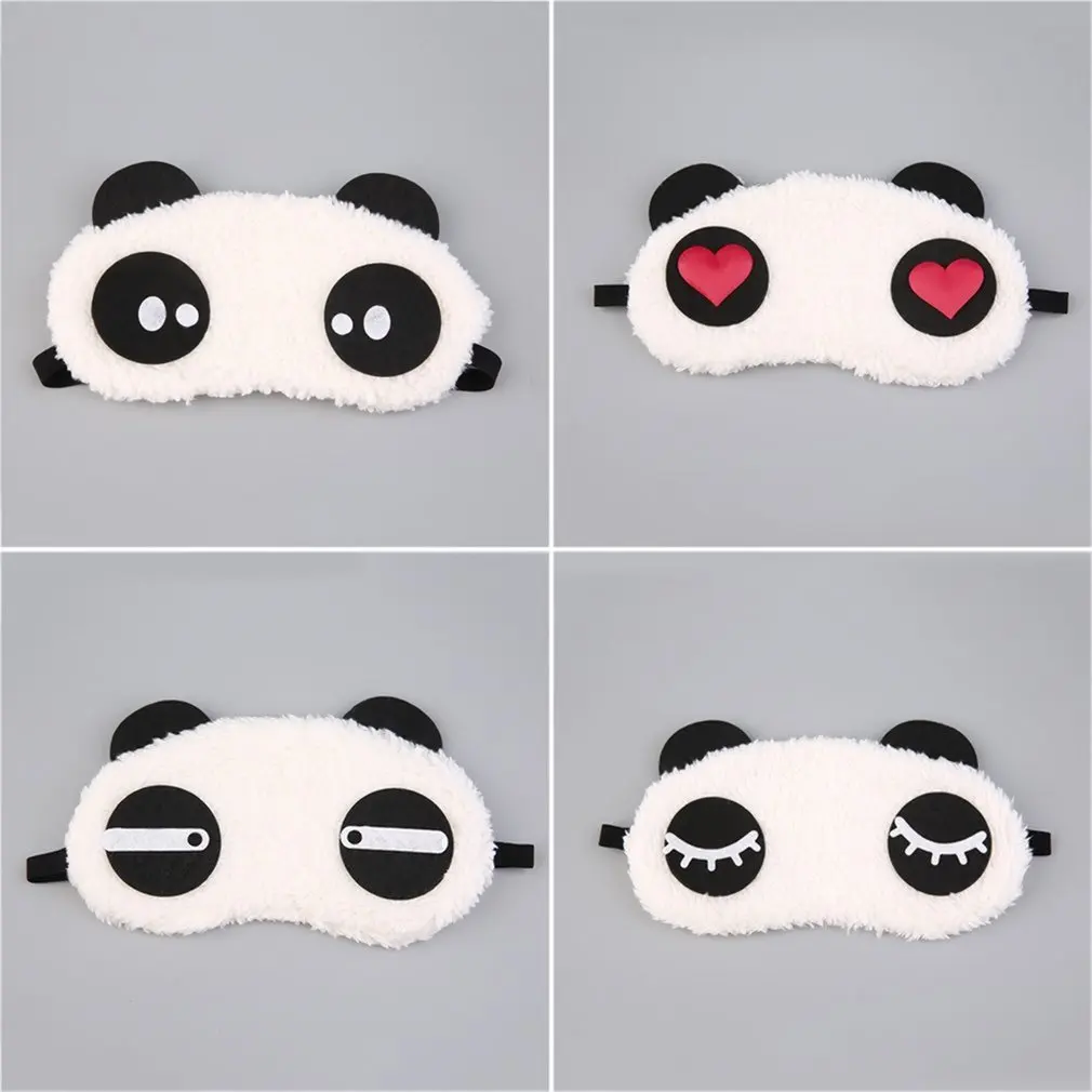 Cute Design Plush Panda Face Eye Travel Sleeping Soft Mask Blindfold Shade Portable Cover | Дом и сад