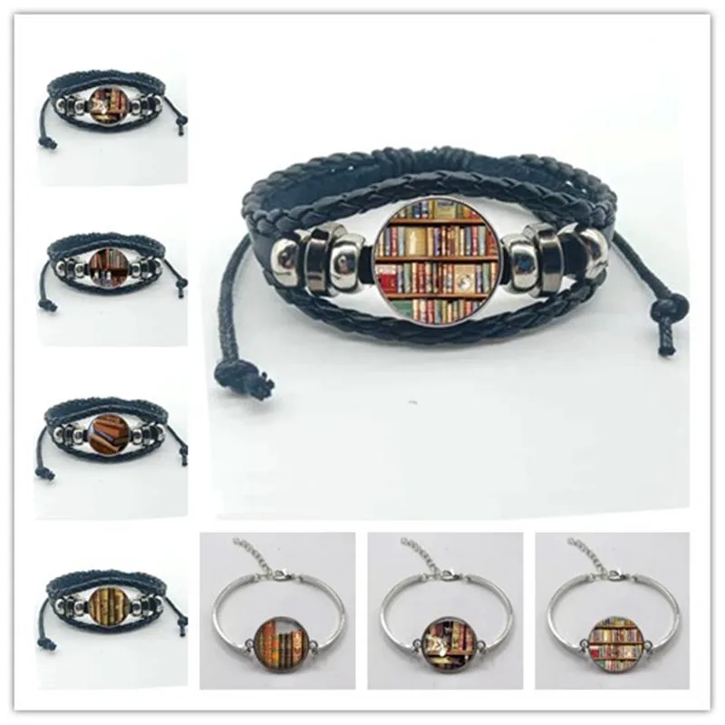 Новые ностальгические книги браслет с фото пара ювелирных изделий библиотекарь