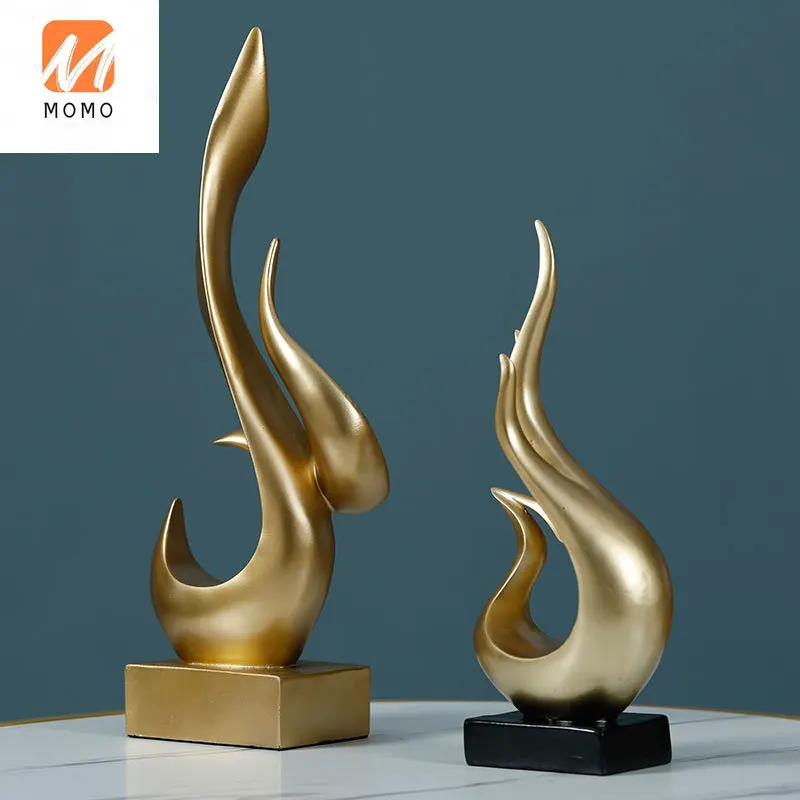 

Decoration Home Ornament Simple Modern Light Luxury TV Cabinet Living Room Wine Cabinet Decorations Ornament Abstract Flame