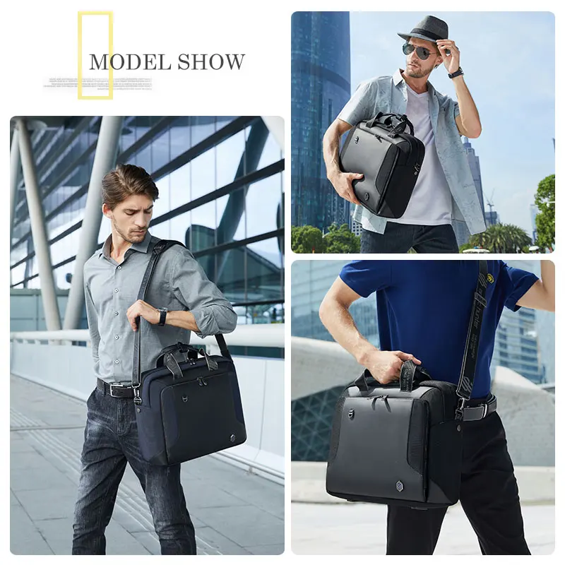 

Men Business Briefcase Large Capacity 15.6 Inch Laptop Bags for Man Office Shoulder Bag Male Handbag Waterproof Computer Pocket