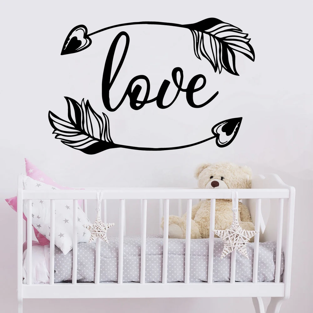 Горячий стикер на стены Любовь виниловый Декор для гостиной Съемная декорация