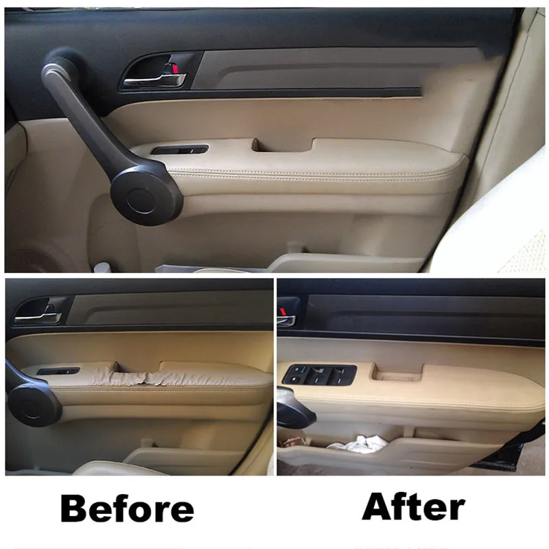Для Honda CRV 2007 2008 2009 2010 2011 2012 крепление фитинги из микрофибры дверные ручки подлокотники Чехлы защитная накладка