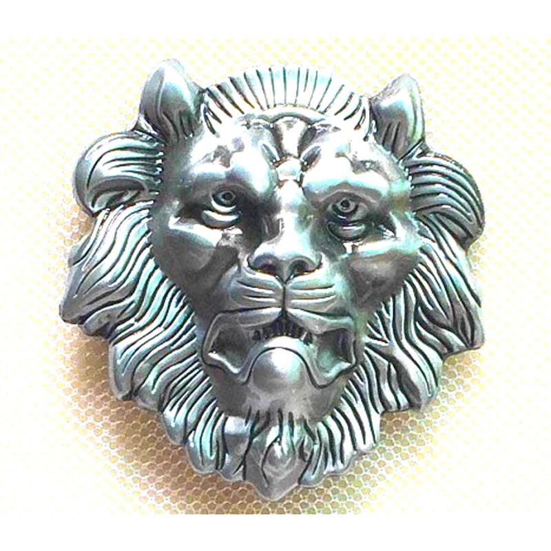 Лесной король тяжелый металл 3D голова льва пряжки ремня хорошие покрытые