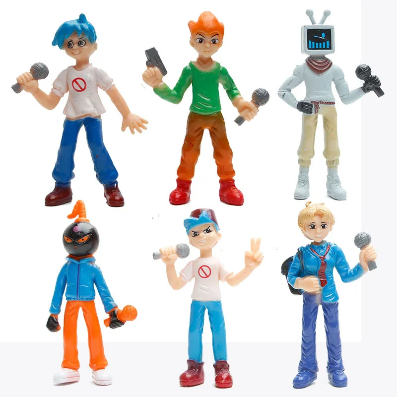 

6pcs/set Friday Night Funkin Action Figure Toys Skid Pump Friday Whitty Boyfriend PVC Model Dolls For Children Gift