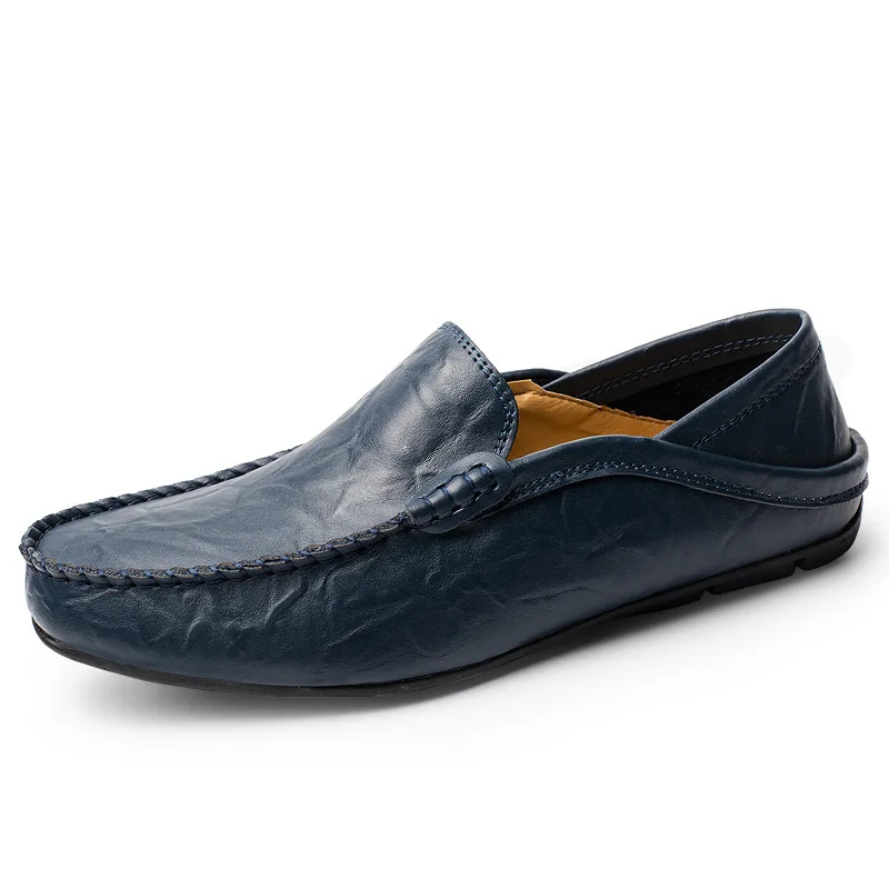 

Fashion Men's Casual Leather Shoes Outdoor Men's Casual Shoes Korean Version of Bean Lazy Shoes Zapatos De Hombre Men Loafers