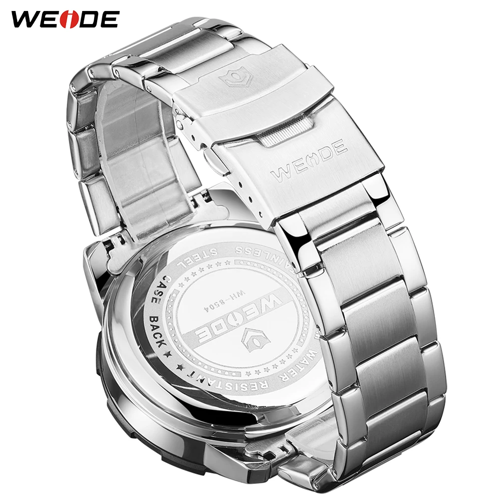 WEIDE мужской спортивный браслет с металлическим ремешком Автоматическая Дата