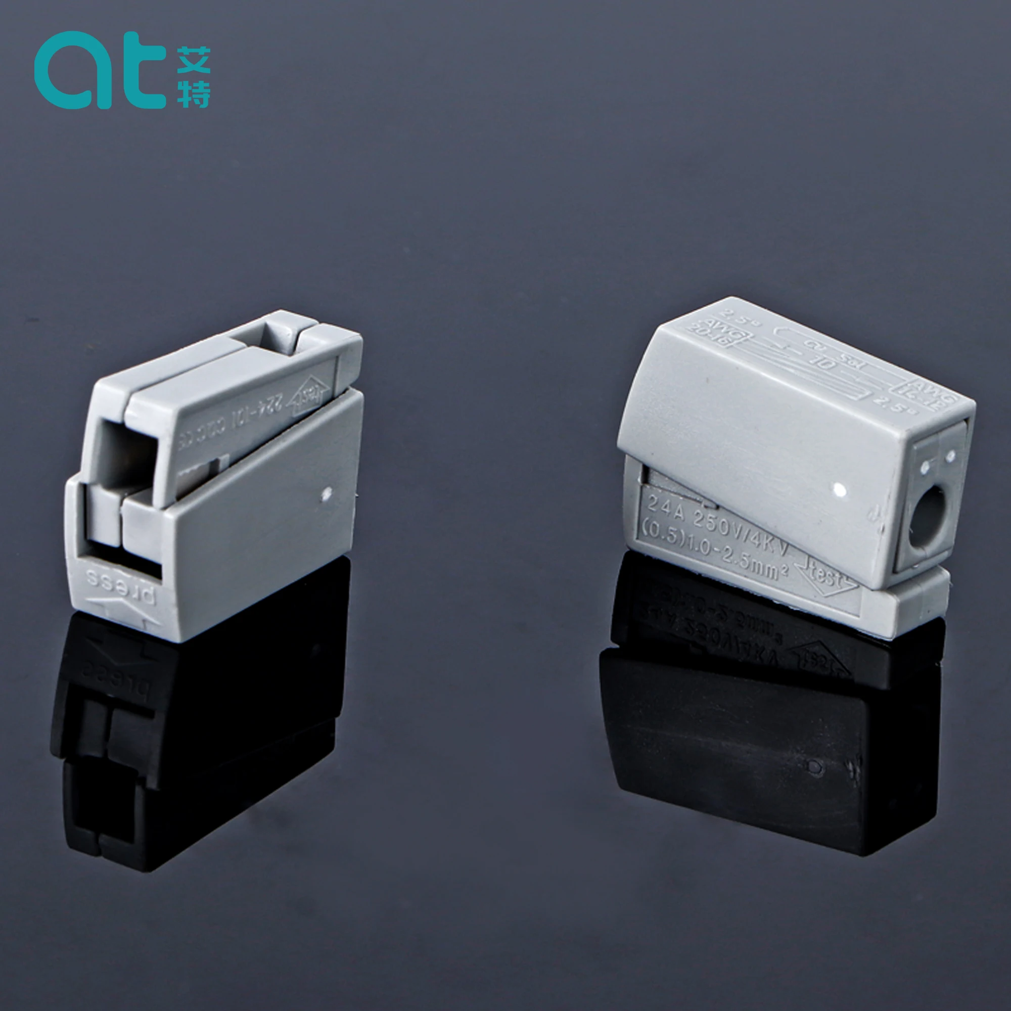 

100 pcs Lamp wire connector soft and hard wire butt connection terminal wire connector One-to-one quick connection terminal