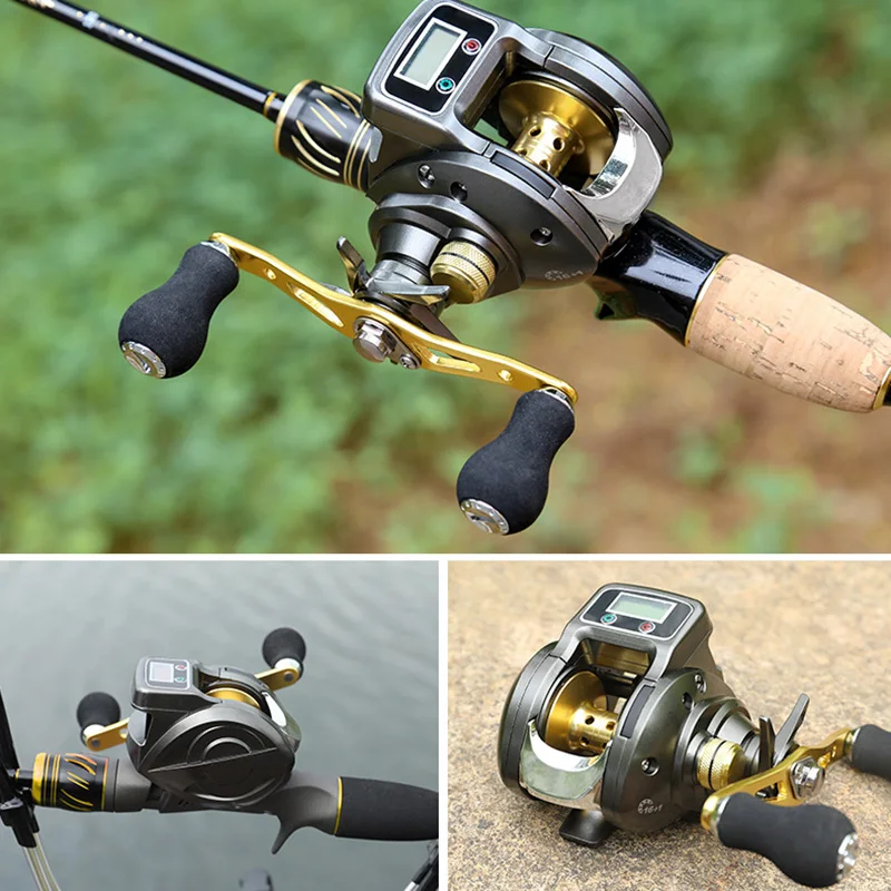 

Spin Fishing Reel Fish Wheel Digital Display Adjustable Waterproof Smooth Accessoies EDF88