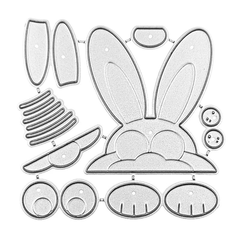 

Easter Bunny Head Metal Cutting Dies Stencil Scrapbooking DIY Album Stamp Paper