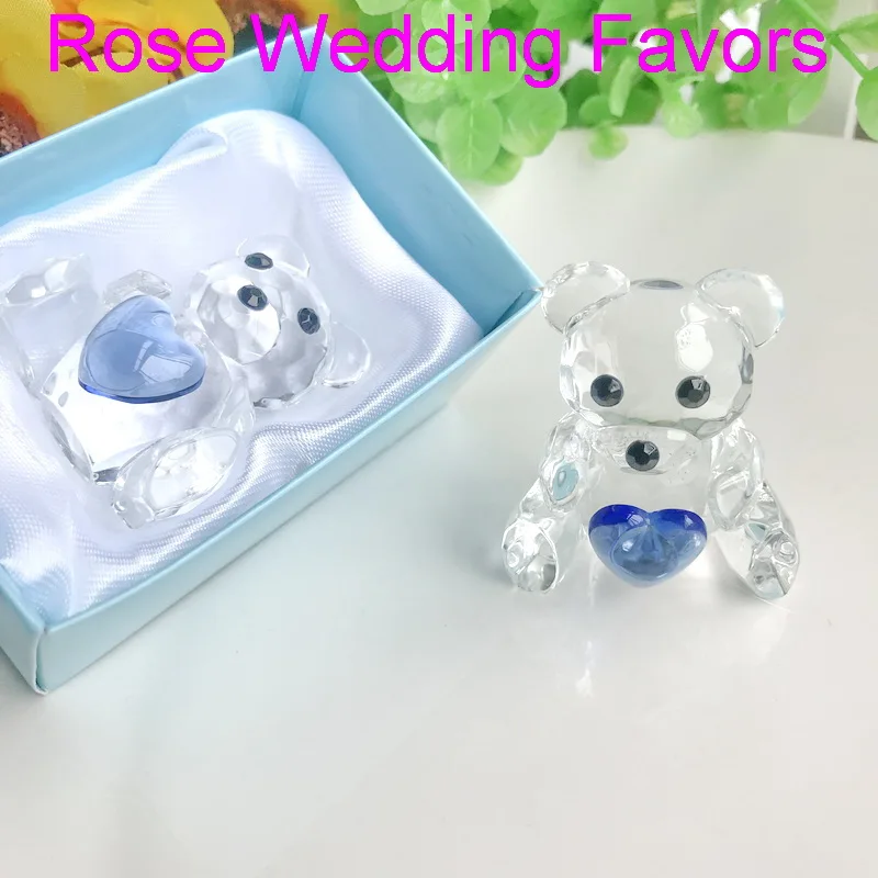 50 шт. кристаллические фигурки медвежонка в подарочной коробке|figurine collection|shower