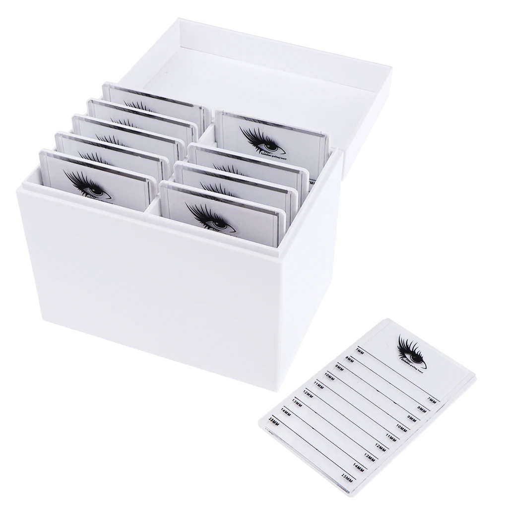 

10x Eyelash Transplant Stand False Eyelashes Display Board with Big