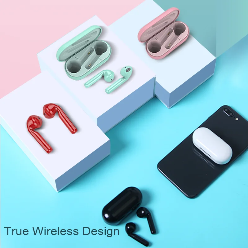 TWS Bluetooth наушники V5.0 беспроводные вкладыши с микрофоном водонепроницаемые
