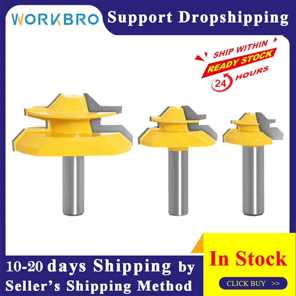 

WORKBRO Milling Cutter Wood Router Cricut Carpenter Burrs Tool Strawberry Engraver Knife Metal Lathe End Mill Woodworking Tools