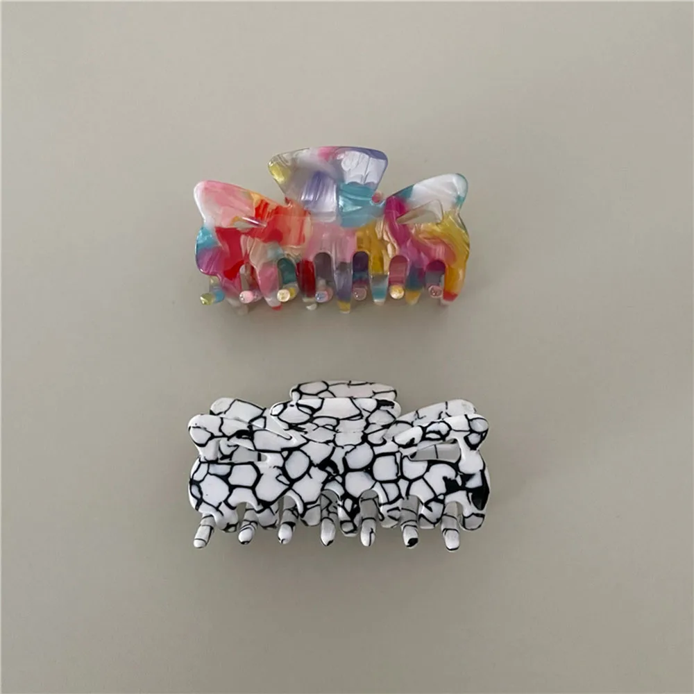 

New Simple Acrylic Hair Claws Bathing Hair Clips Colorful Hairpin Crab for Hair Accessories Hair Styling Tool