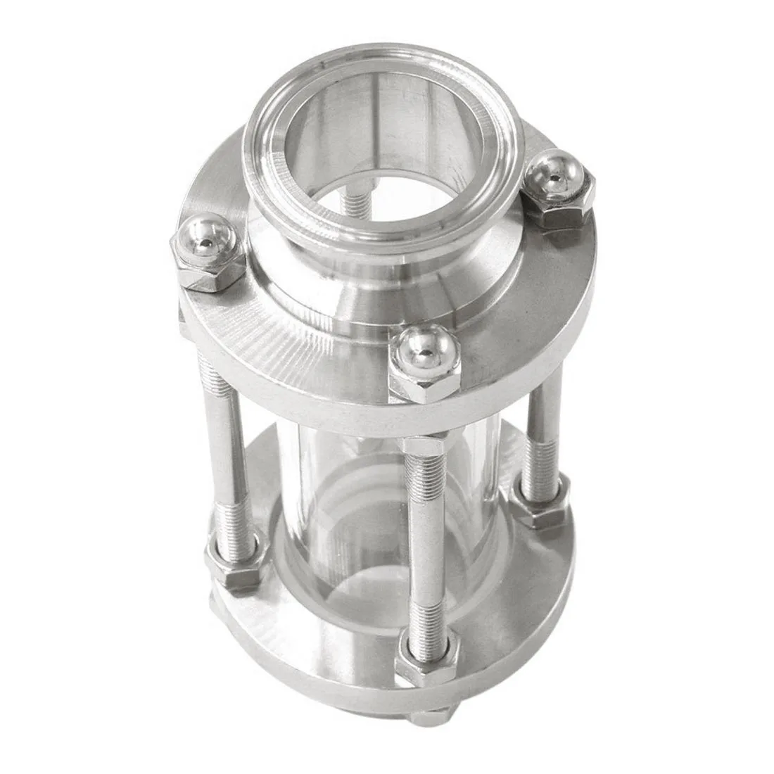 1," Tri Clamp Clover Sanitay Flow Sight стекло диоптрий подходит для 38 мм трубы OD SUS 304 нержавеющая сталь фитинг для домашнего пивоварения дневник продукт