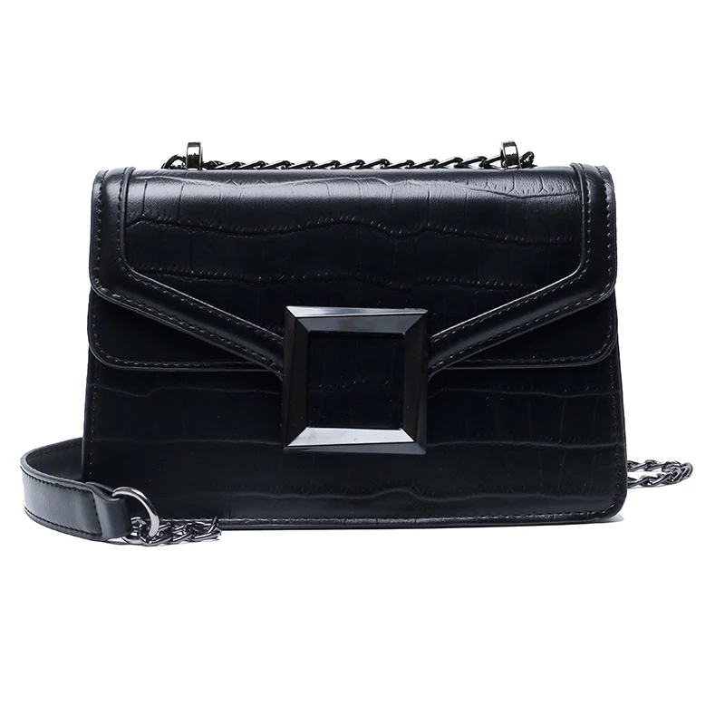 Роскошные женские сумки Дизайнерская кожаная сумка через плечо с цепочками