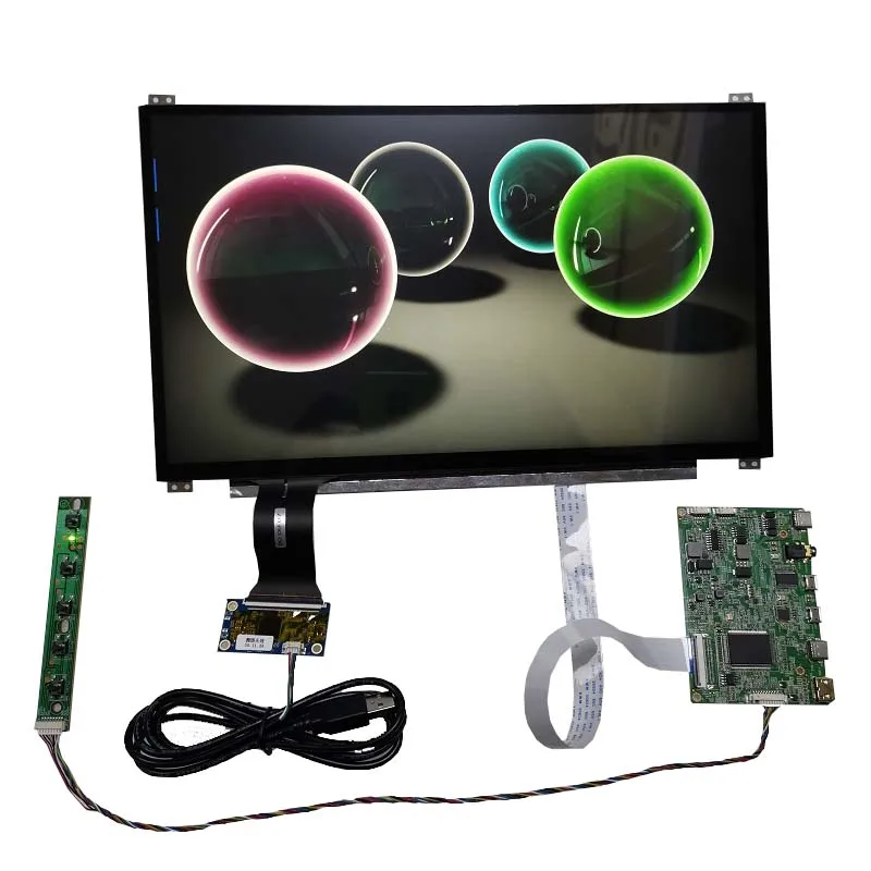 

13.3 inch touch monitor HD1080P type-c one-line USB5V power supply solution 10-point capacitive touch DIY portable LCD screen