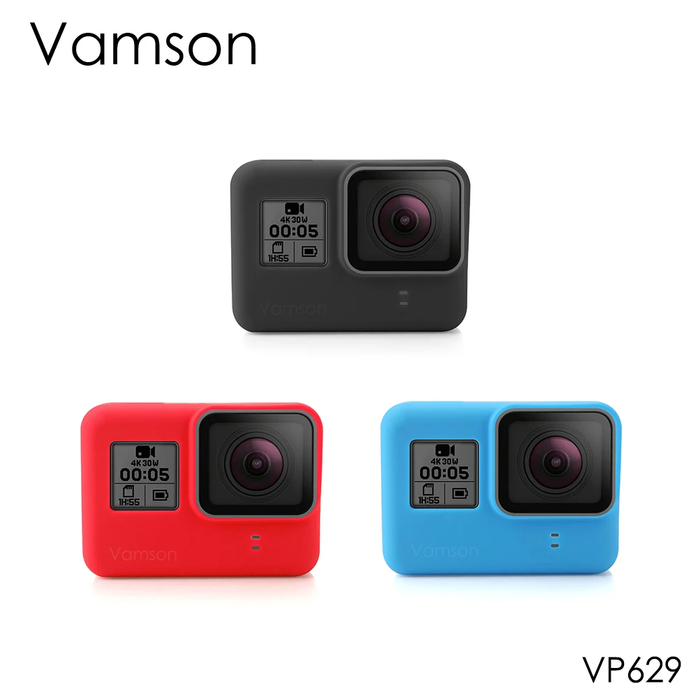 Защитный чехол для камеры Gopro Hero 7 6 5 черный силикон | Электроника