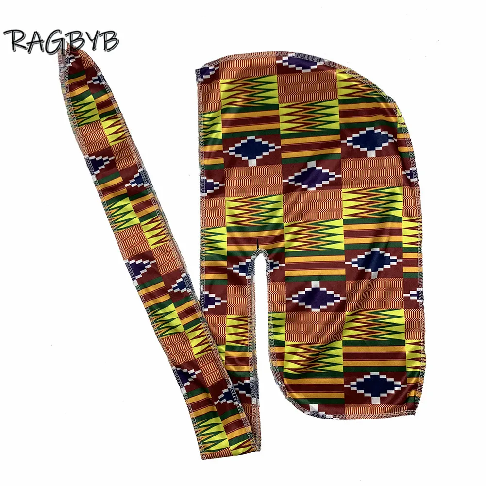 Шелковый шарф Durag в стиле Анкары для мужчин шелковистая долговечная головная