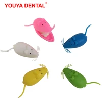 100pcslot cute baby tooth box kids personalise mouse shaped milk teeth box storage memory case container plastic children gifts