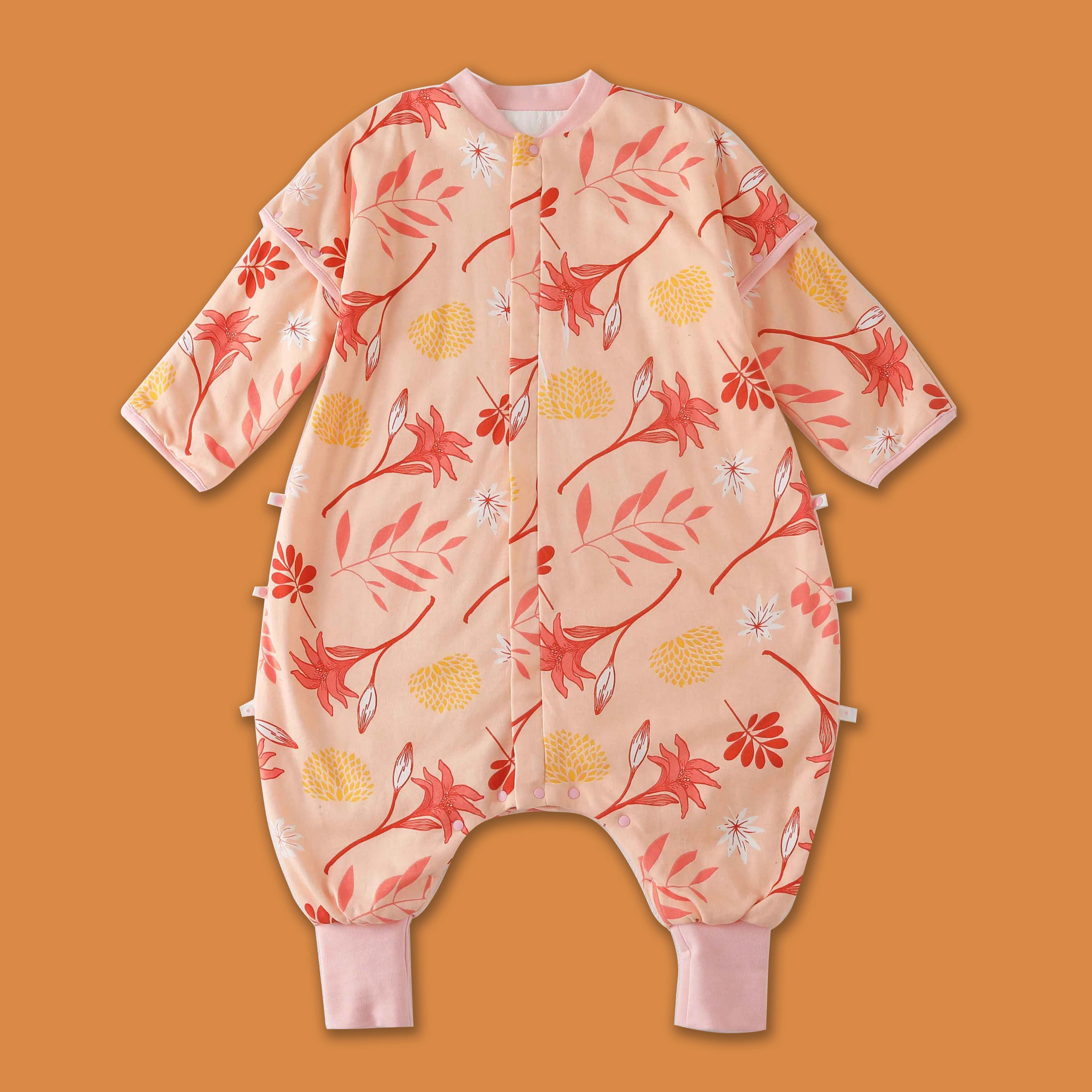 

Baby Sleeping Bag Vest Sleep Bag With Sleeves Detachable Convenient Change Diaper 100% Cotton Printed Newborn Baby Carria