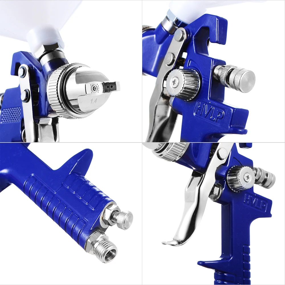 High Atomisation Mini Aluminium Alloy HVLP Air Paint Spray Gun Sprayer Airbrush Tool Set with 1.4mm 1.7mm 2.0mm Nozzles | Инструменты