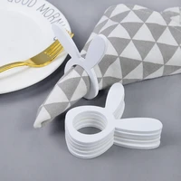 easter napkin ring holders west dinner towel laser cut wood serviette rings rabbit table decorations for wedding birthday party