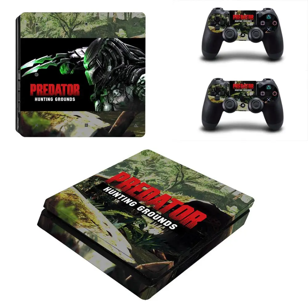 Наклейки Predator для PlayStation 4 Slim - наклейка кожи для консоли PlayStation и контроллера.