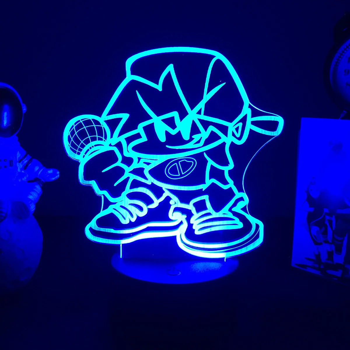 

Anime New Game Friday Night Funkin Figure Night Light Lamp Pico Figure For Bedroom Decor Bedside Lamp Kids Gamers Birthday Gift