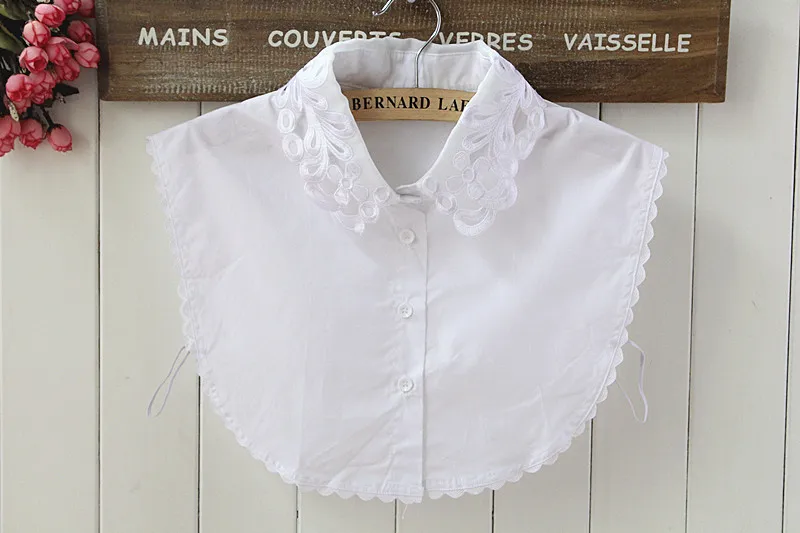 Linbaiway Поддельный Воротник для женщин Винтажный съемный отворот накладной