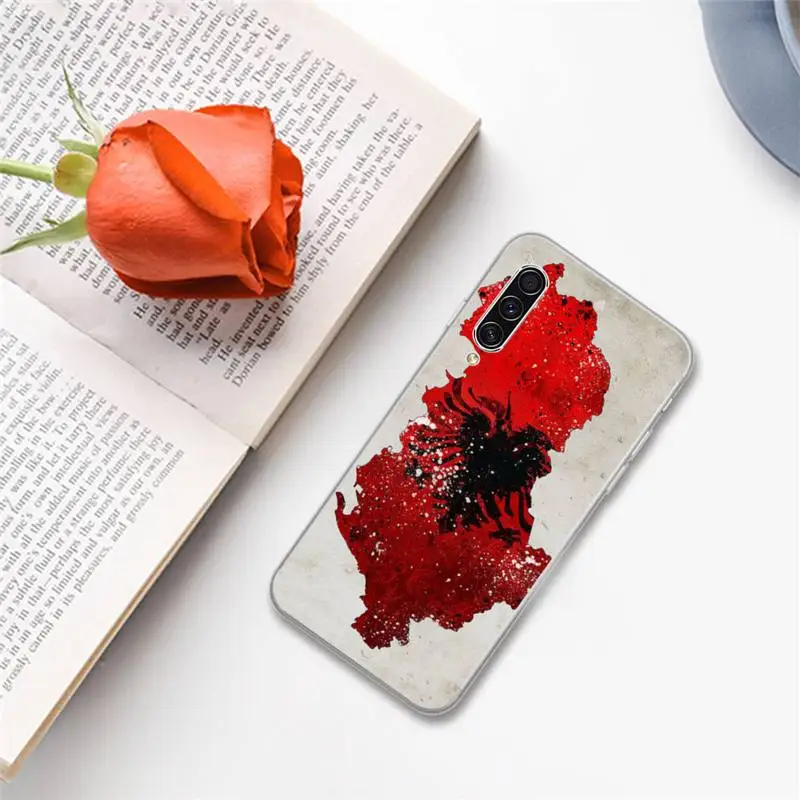 

Albania flag Symbol Phone Cases For Samsung A S M Note 9 10 20 fe 21 71 30 ultra plus 5g 11 31 51 s