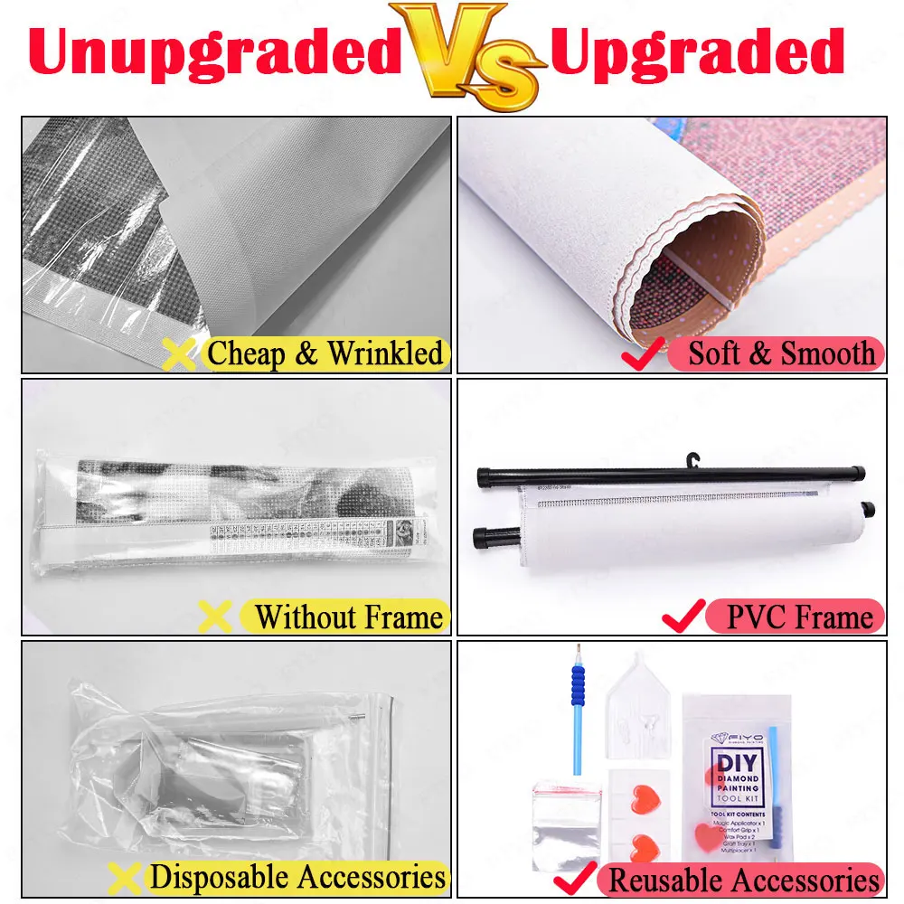 Картина с рамкой из страз фантазия искусственное аниме искусственная вышивка 5D