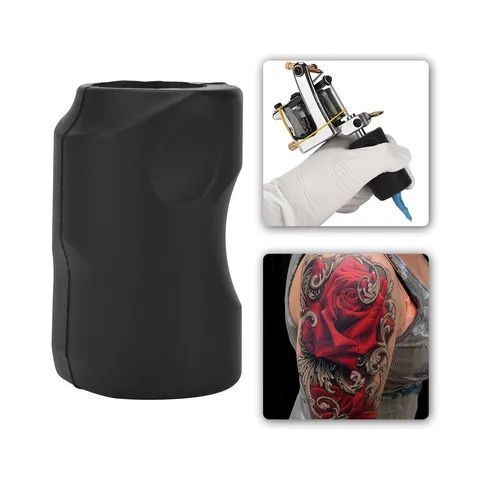 1 шт. 34 мм Силиконовые держатели для тату-машинок многоразовые татуировки Трубка Грип крышка защищает аксессуары татуировки ручка трубка подачи