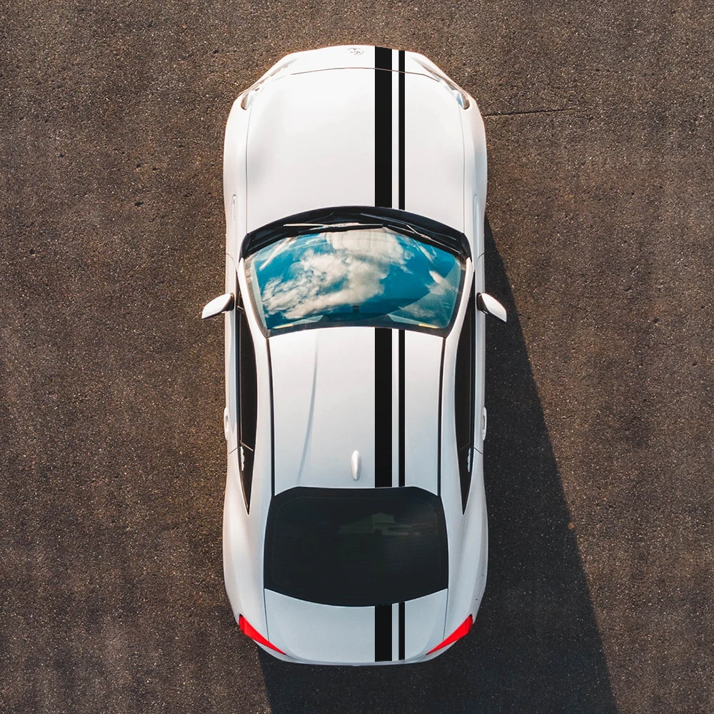 Автомобильные наклейки в длинную полоску виниловая пленка сделай сам спортивные